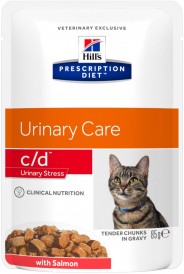 HILL'S PD Feline c/d Urinary Stress Salmon 12x85g - Zdjęcie nr 2