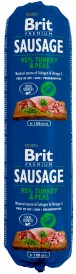 BRIT Sausage Turkey / Peas Kiełbasa Indyk Groszek 800g