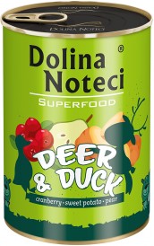 DOLINA NOTECI SUPERFOOD Jeleń i Kaczka 400g - Zdjęcie główne
