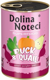 DOLINA NOTECI SUPERFOOD Kaczka i Przepiórka 400g - Zdjęcie główne