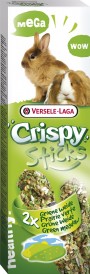 VERSELE LAGA Crispy Mega Sticks Rabbits/Guinea Pigs Green Meadow 2szt. - Zdjęcie główne