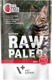 Vet Expert RAW PALEO Kitten Beef Wołowina dla kociąt 100g - Zdjęcie główne