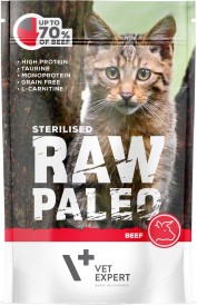 Vet Expert RAW PALEO Sterilised Wołowina dla sterylizowanych 100g - Zdjęcie główne