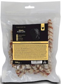 FITMIN Dog For Life Treat Chicken / Cod Roll 200g - Zdjęcie główne