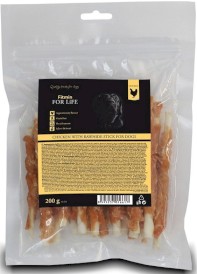 FITMIN Dog For Life Treat Chicken with Rawhide stick 200g - Zdjęcie główne