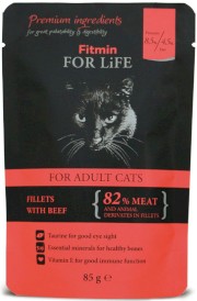 FITMIN Cat For Life Adult Beef Wołowina 85g - Zdjęcie główne