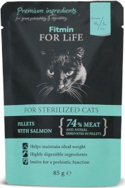 FITMIN Cat For Life Sterilized Salmon Łosoś 85g - Zdjęcie główne