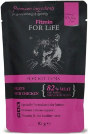 FITMIN Cat For Life Kitten Chicken Kurczak 85g