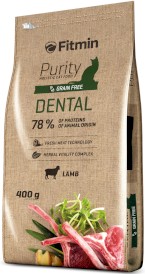 FITMIN Cat Purity GF Dental Jagnięcina Bez zbóż 400g