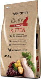 FITMIN Cat Purity GF Kitten Kurczak bez zbóż 400g - Zdjęcie główne