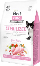 BRIT CARE Cat GF STERILIZED Sensitive Królik 2kg - Zdjęcie główne