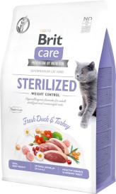BRIT CARE Cat GF STERILIZED Weight Control Kaczka 2kg