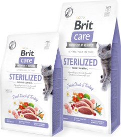 BRIT CARE Cat GF STERILIZED Weight Control Kaczka 7kg - Zdjęcie nr 2