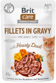 BRIT Care Cat GF Adult Hearty Duck Kaczka Sos 85g - Zdjęcie główne