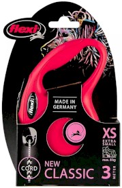 FLEXI NEW CLASSIC Smycz sznurowa XS / 3m czerwona - Zdjęcie nr 3