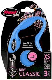 FLEXI NEW CLASSIC Smycz sznurowa XS / 3m niebieska - Zdjęcie nr 2