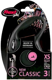 FLEXI NEW CLASSIC Smycz sznurowa XS / 3m czarna - Zdjęcie nr 2