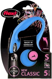 FLEXI NEW CLASSIC Smycz sznurowa S / 5m niebieska - Zdjęcie nr 2