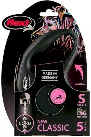 FLEXI NEW CLASSIC Smycz sznurowa S / 5m czarna - Zdjęcie nr 3