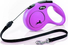 FLEXI NEW CLASSIC Smycz sznurowa M / 5m różowa - Zdjęcie główne