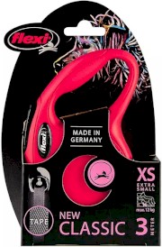 FLEXI NEW CLASSIC Smycz taśmowa XS / 3m czerwona - Zdjęcie nr 2