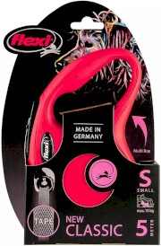 FLEXI NEW CLASSIC Smycz taśmowa S / 5m czerwona - Zdjęcie nr 3