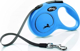 FLEXI NEW CLASSIC Smycz taśmowa S / 5m niebieska - Zdjęcie główne