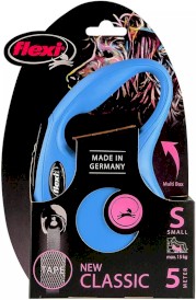FLEXI NEW CLASSIC Smycz taśmowa S / 5m niebieska - Zdjęcie nr 2