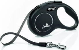 FLEXI NEW CLASSIC Smycz taśmowa S / 5m czarna - Zdjęcie główne