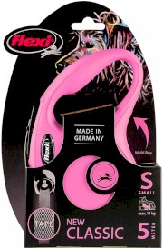 FLEXI NEW CLASSIC Smycz taśmowa S / 5m różowa - Zdjęcie nr 2