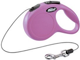 FLEXI NEW CLASSIC CAT Smycz sznurowa XS / 3m różowa - Zdjęcie główne