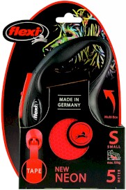 FLEXI NEW NEON Smycz taśmowa S / 5m pomarańcz - Zdjęcie nr 2