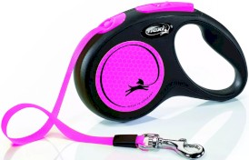 FLEXI NEW NEON Smycz taśmowa S / 5m różowa - Zdjęcie główne