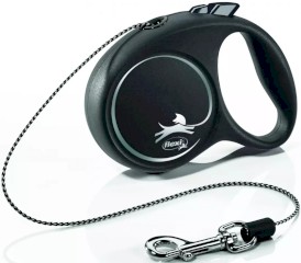 FLEXI BLACK Design Smycz sznurowa XS / 3m czarna - Zdjęcie nr 2