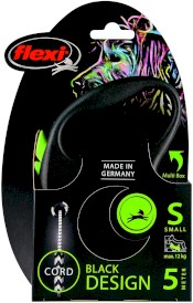 FLEXI BLACK Design Smycz sznurowa S / 5m zielona - Zdjęcie nr 2