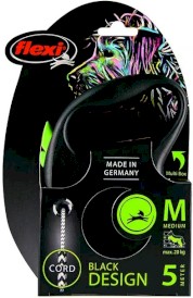 FLEXI BLACK Design Smycz sznurowa M / 5m zielona - Zdjęcie nr 2