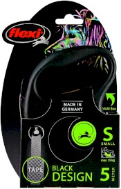 FLEXI BLACK Design Smycz taśmowa S / 5m czarna - Zdjęcie nr 3