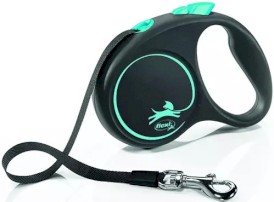 FLEXI BLACK Design Smycz taśmowa S / 5m niebieska - Zdjęcie główne
