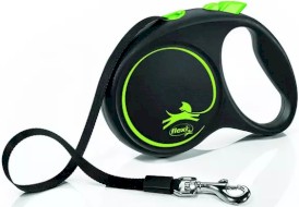 FLEXI BLACK Design Smycz taśmowa M / 5m zielona - Zdjęcie główne