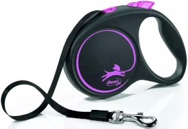 FLEXI BLACK Design Smycz taśmowa L / 5m różowa - Zdjęcie główne