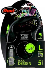 FLEXI BLACK Design Smycz taśmowa L / 5m zielona - Zdjęcie nr 2