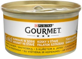 PURINA GOURMET Gold Kurczak Wątróbka w sosie 85g - Zdjęcie nr 2