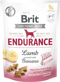 BRIT Care Dog Functional Snack ENDURANCE Jagnię Banan 150g
