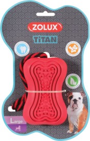 ZOLUX TITAN Kauczukowy ze sznurem Czerwony L - Zdjęcie nr 2