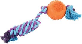 ZOLUX DENTAL Piłka Kauczukowa ze sznurem 7,5cm - Zdjęcie główne