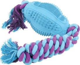 ZOLUX DENTAL Piłka Rugby Kauczukowa ze sznurem 11cm - Zdjęcie nr 2