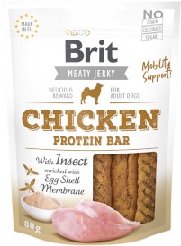 BRIT JERKY Snack CHICKEN Protein Bar Kurczak Owady 80g - Zdjęcie główne