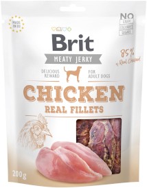 BRIT JERKY Snack CHICKEN Real Fillets Kurczak 200g - Zdjęcie główne