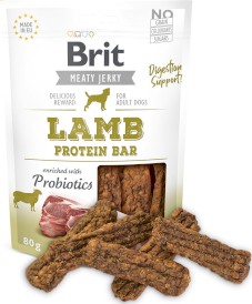 BRIT JERKY Snack LAMB Protein Bar Jagnięcina Probiotyki 200g - Zdjęcie nr 2