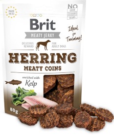 BRIT JERKY Snack HERRING Meaty Coins Śledź Algi 80g - Zdjęcie nr 2